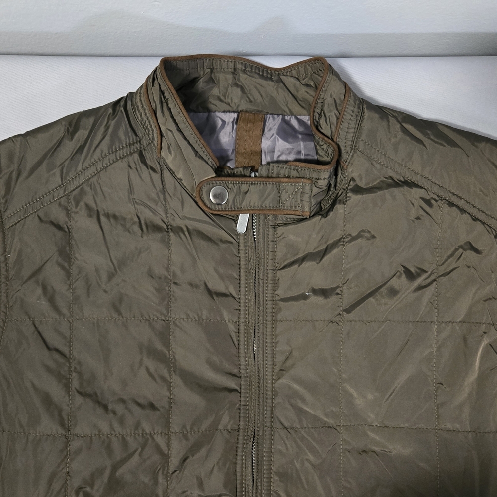 Blue Pronto Uomo Quilted Jacket Lightweight Vest For Men Size L Casual Preppy